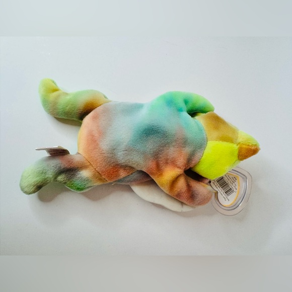 🌈 TY Vintage Beanie Baby “Sammy” 1998 Pastel Rainbow Bear Plush - Picture 5 of 5